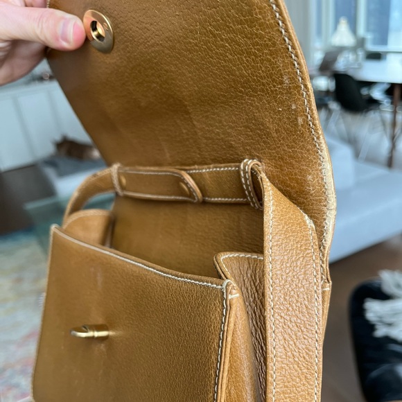 SOLD ✨ Gucci Tan Bamboo Handle Crossbody Vintage Bag 100% AUTHENTIC! - Picture 13 of 15